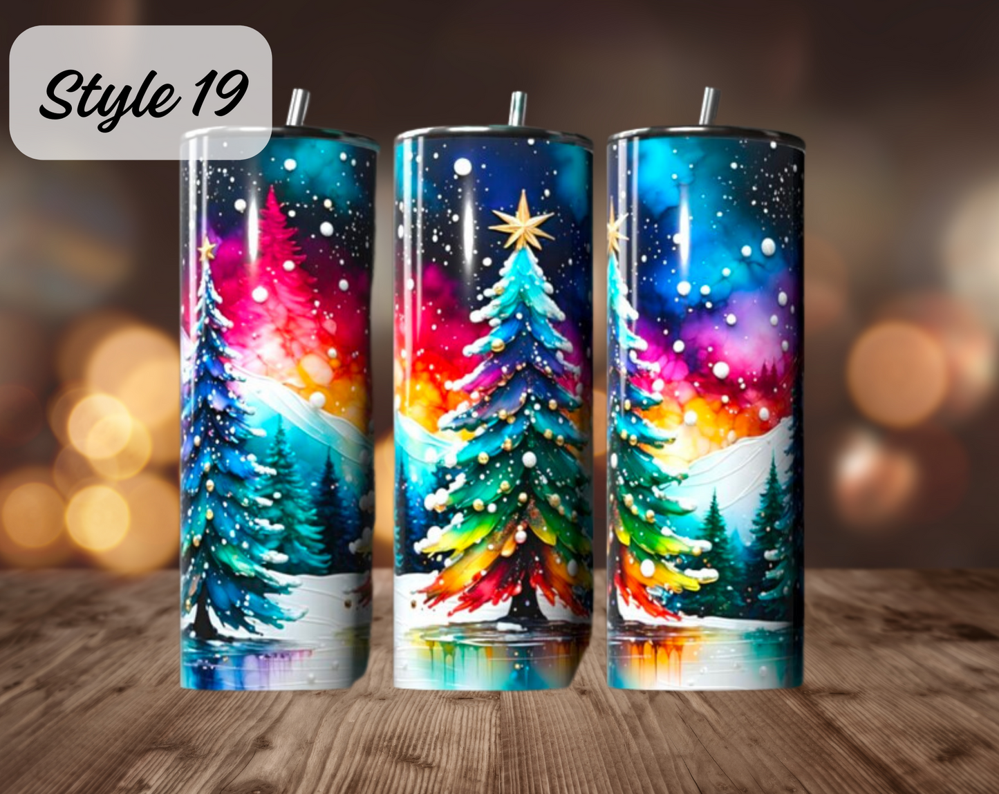 Christmas Hot/Cold Drink Tumblers 20oz (Multiple Designs)