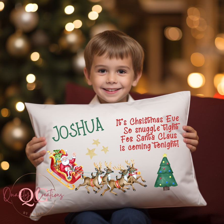 Personalized Kids Christmas Pillowcase