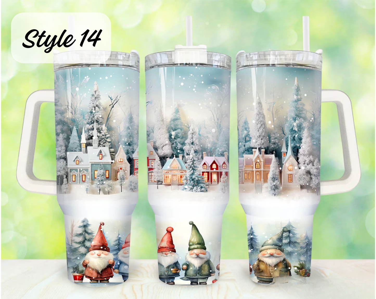 Christmas Hot/Cold Drink Tumbler 40oz (Multiple Designs)
