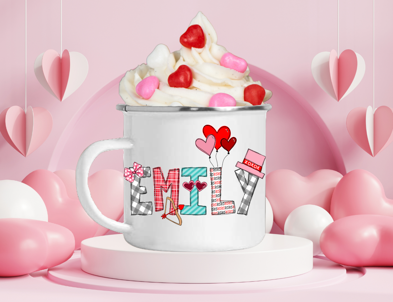 Personalized Valentines Campfire Mugs