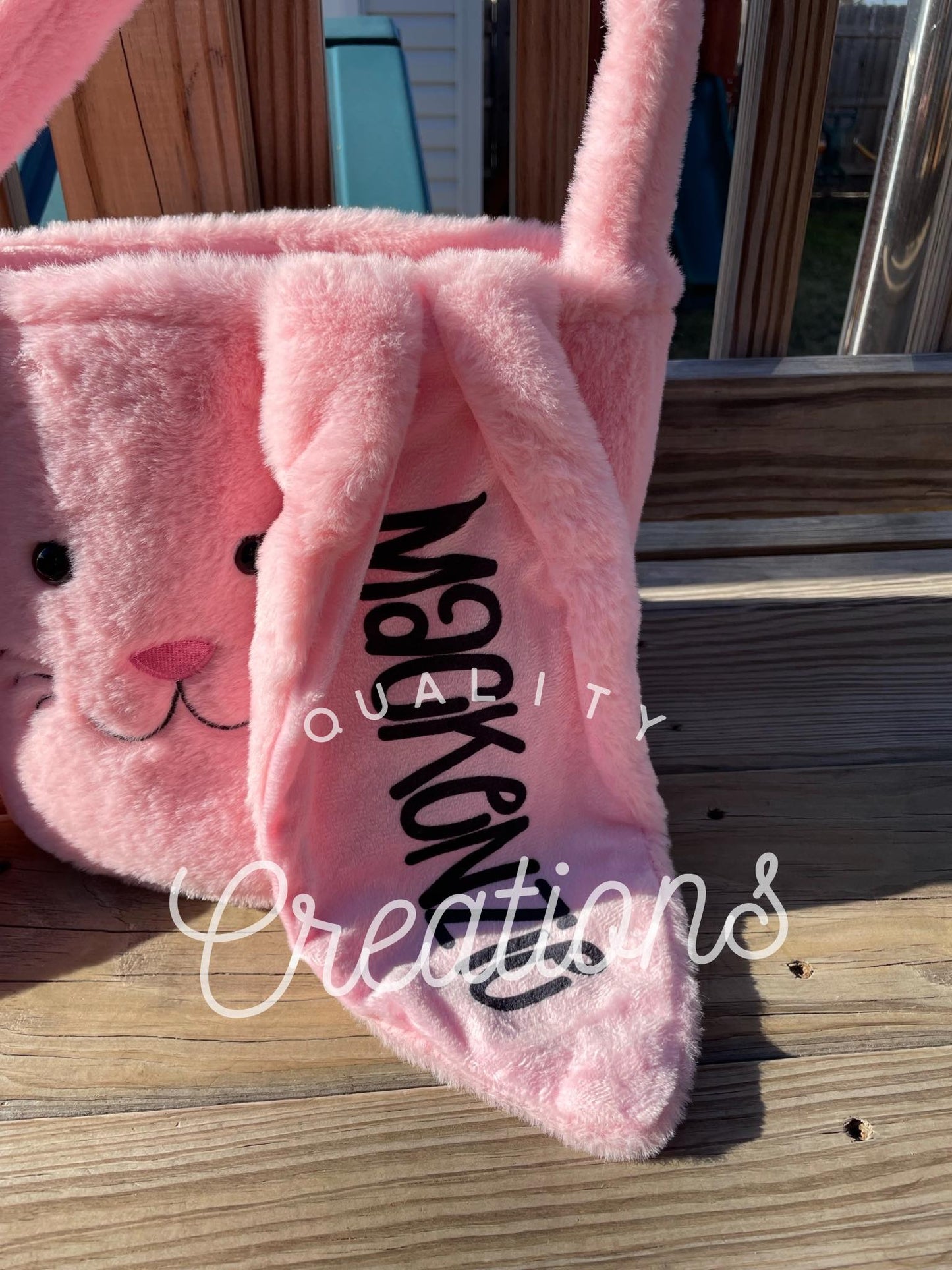 Personalized Plush Easter Bunny Baskets