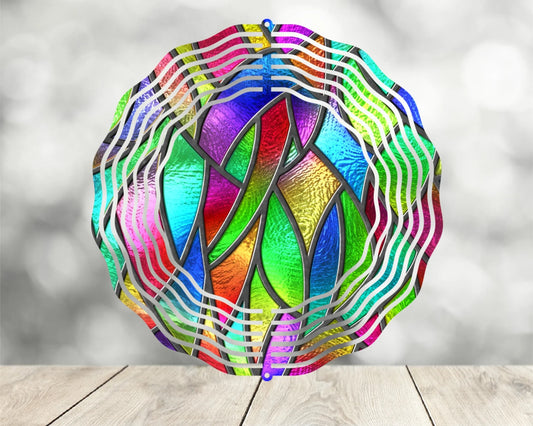 Wind Spinners - Stained Glass Effect