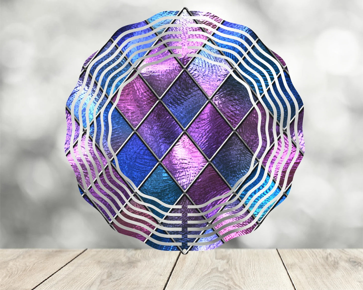 Wind Spinners - Stained Glass Effect