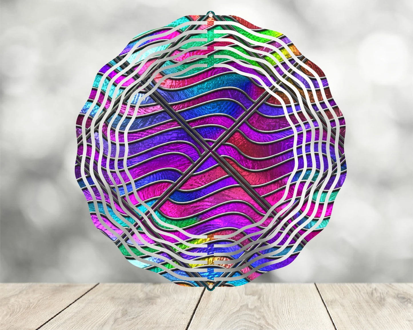 Wind Spinners - Stained Glass Effect