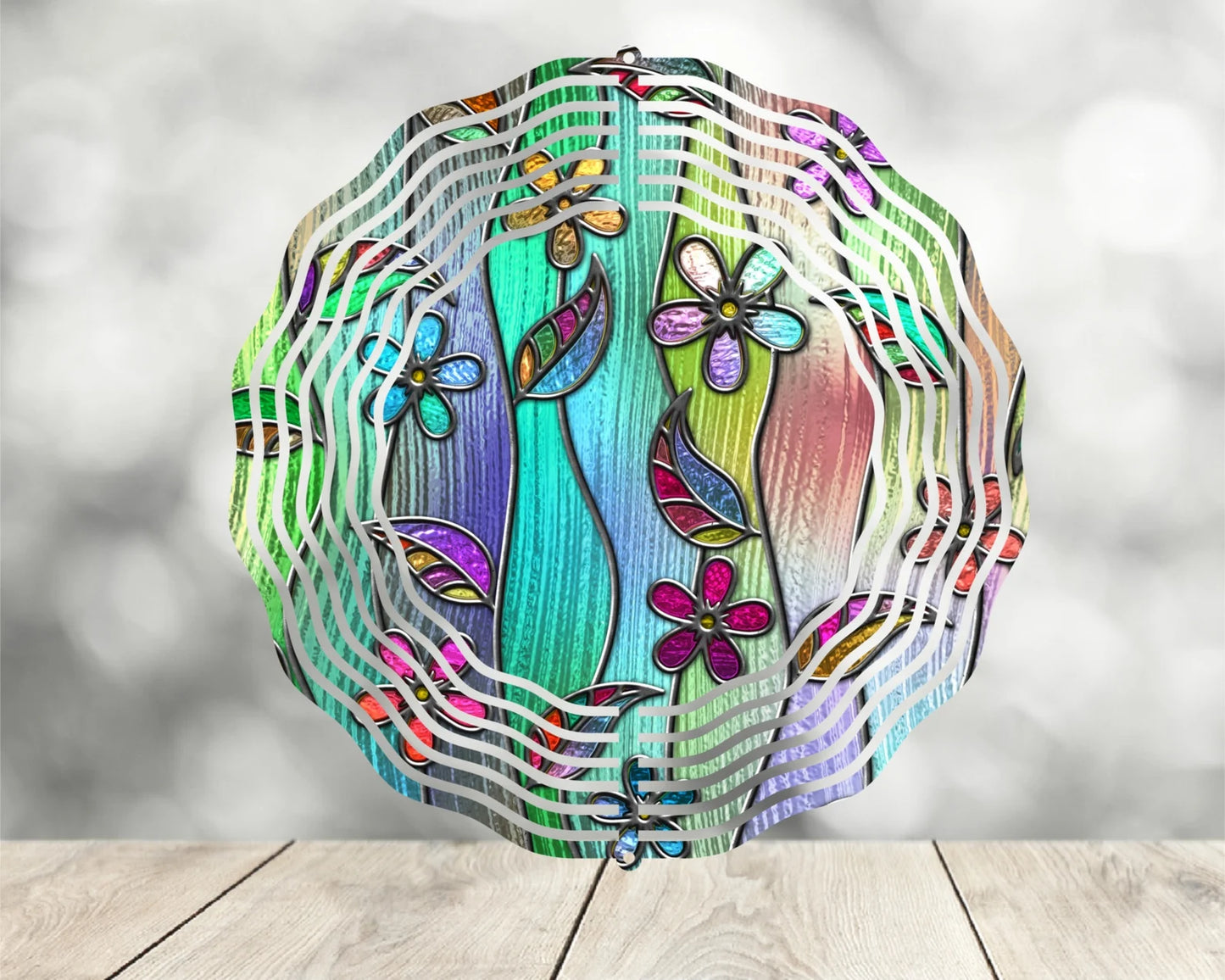 Wind Spinners - Stained Glass Effect