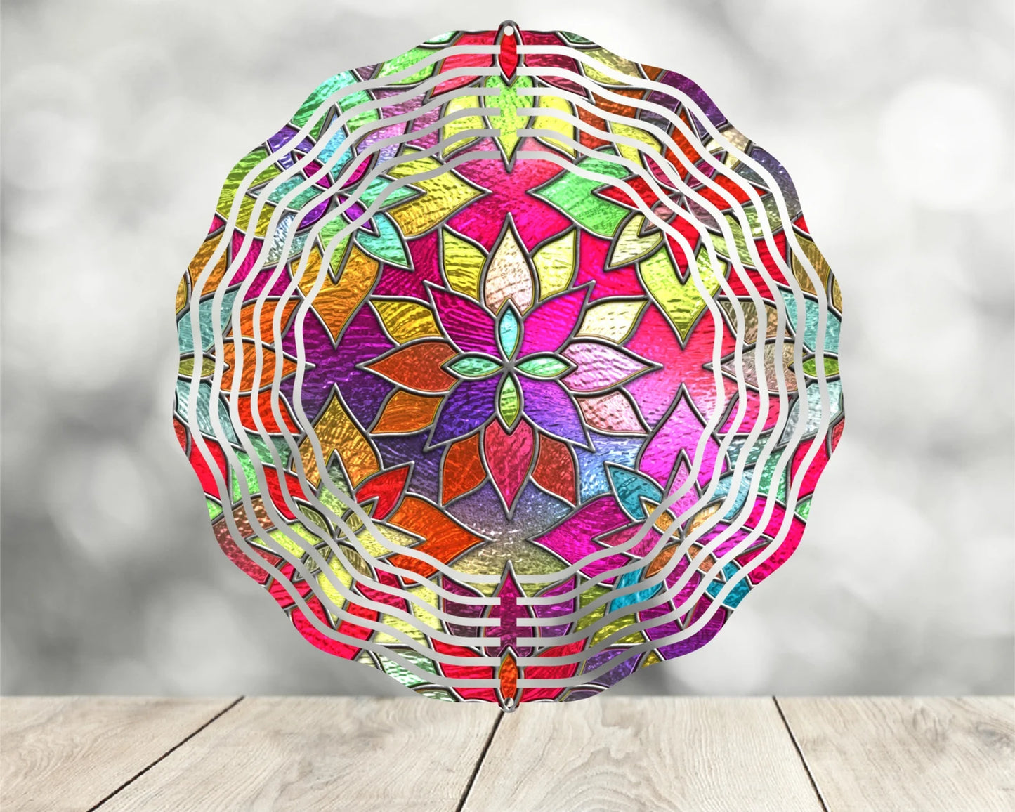 Wind Spinners - Stained Glass Effect