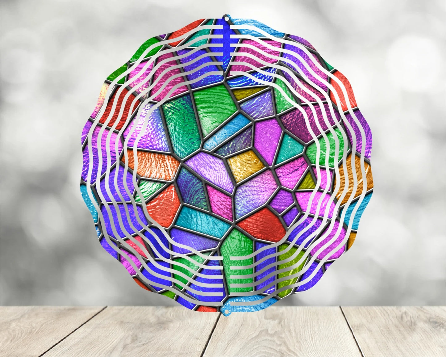 Wind Spinners - Stained Glass Effect