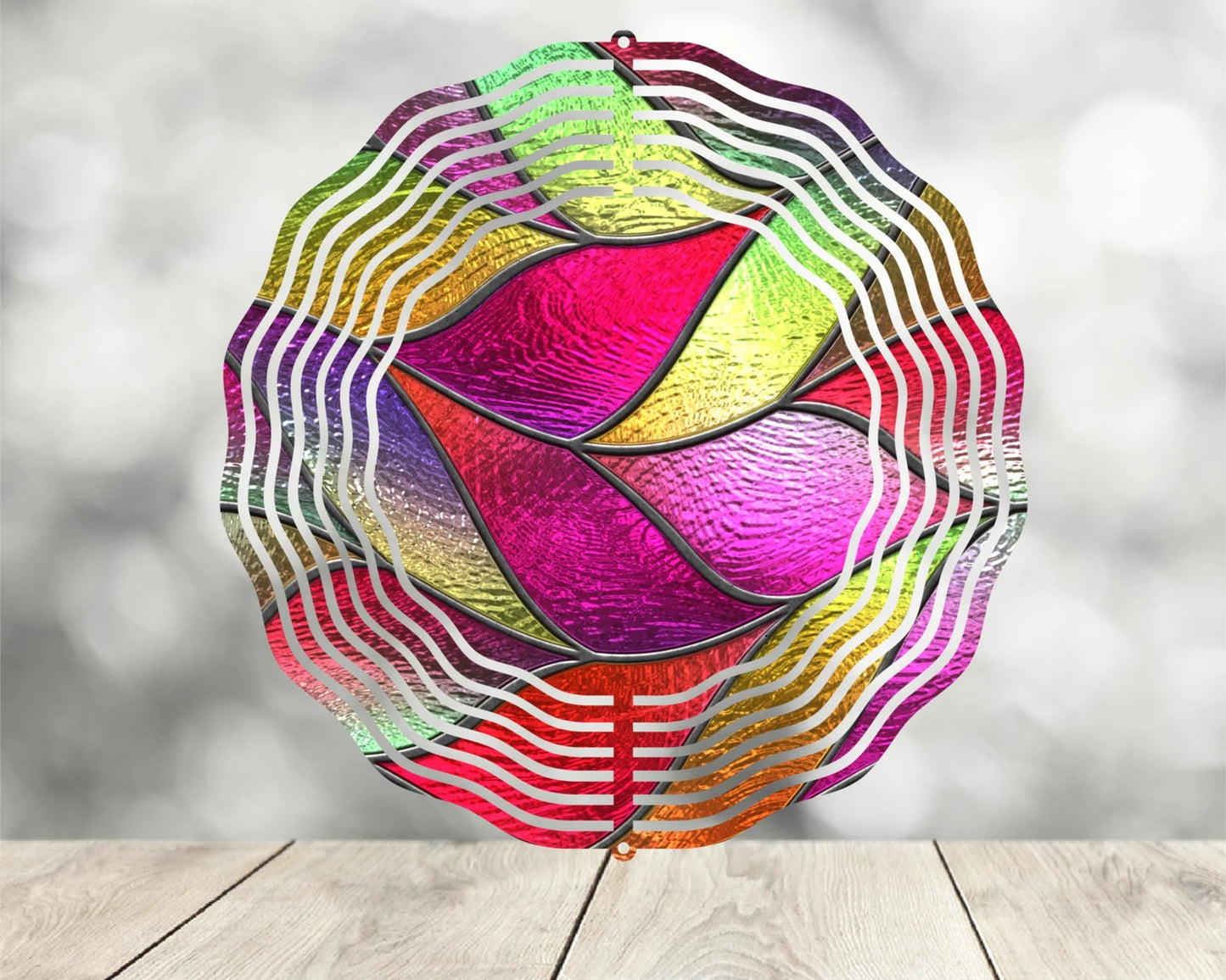 Wind Spinners - Stained Glass Effect